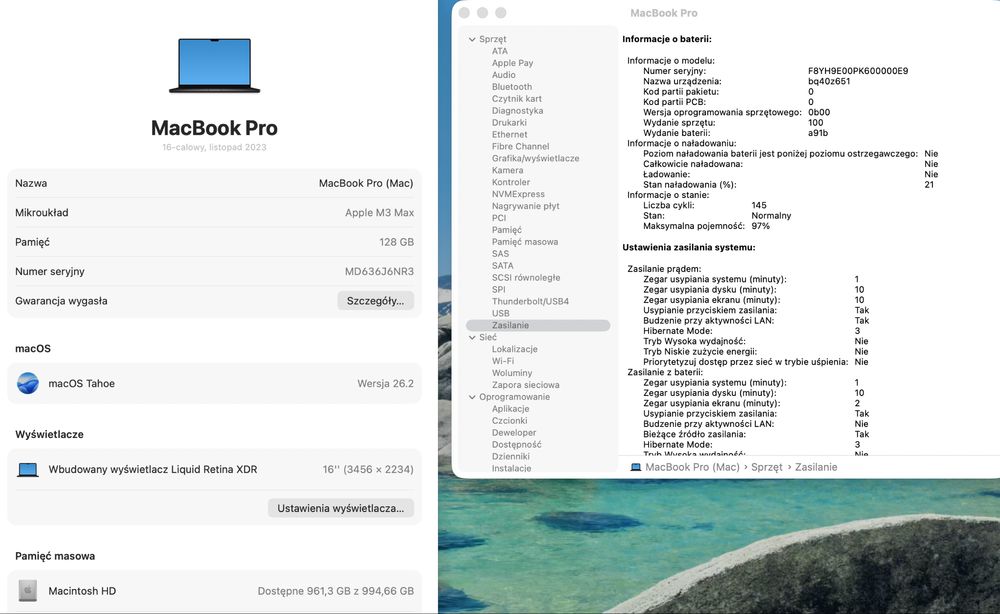 MacBook Pro 16” M3 Max 16CPU / 40GPU | 128 GB RAM | 1 TB | Space Black