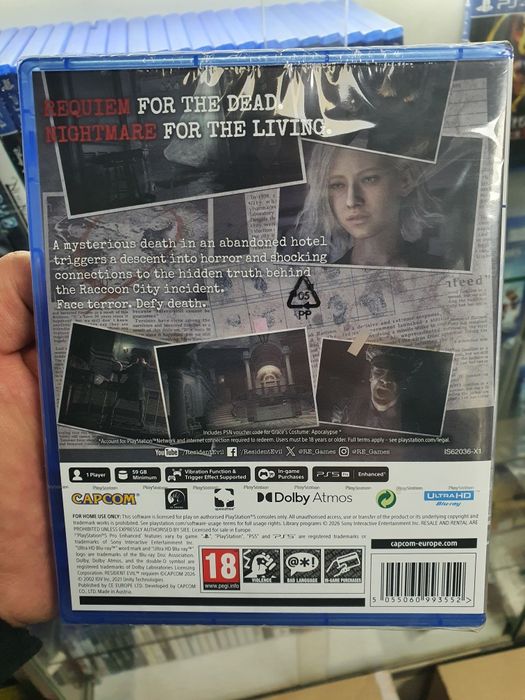 Гра Resident Evil Requiem для Sony PlayStation 5 PS5 (нові дискі)