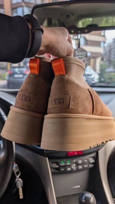 Оригінал Угги , Classic Mini Dipper колір  : chestnut
  Ugg коричне