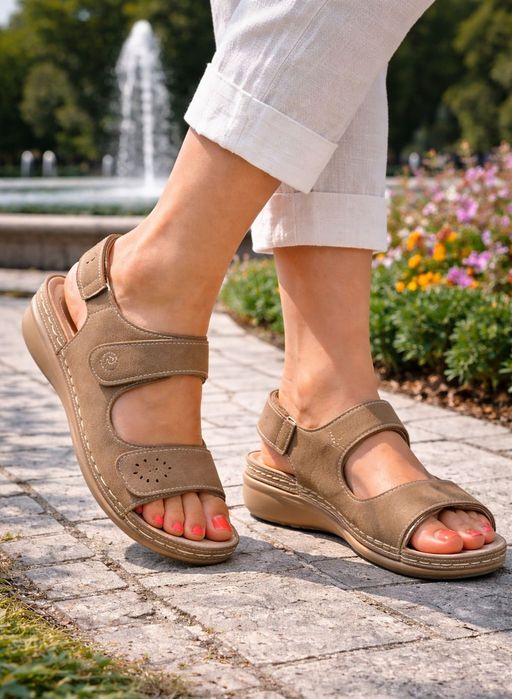 Sandały damskie na ostrogę piętową 3015 Ncam rozmiar: 38