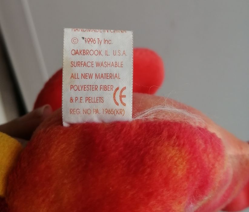 Півник Ty Beanie Babies 1996 вінтажна колекційна м'яка іграшка півень ту