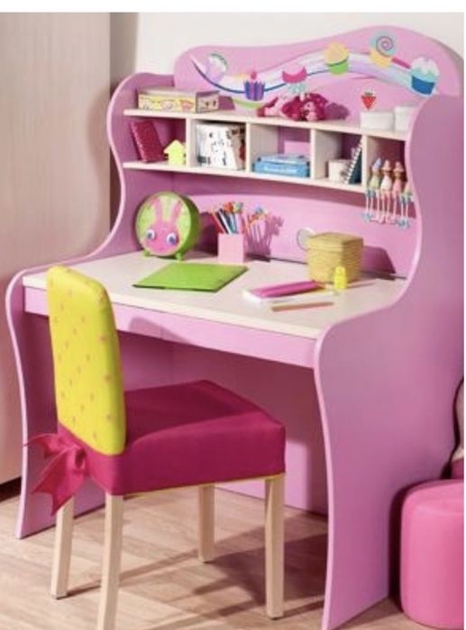 Стол с надстройкой розовый фирмы Cilek