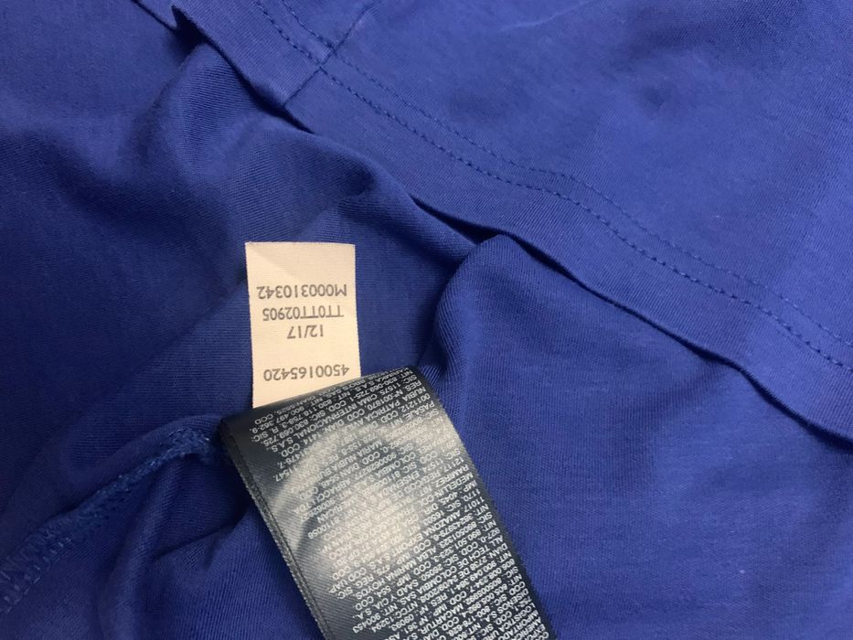 Tommy Hilfiger extra niebieska koszulka crewneck T- Shirt bawełna r. L
