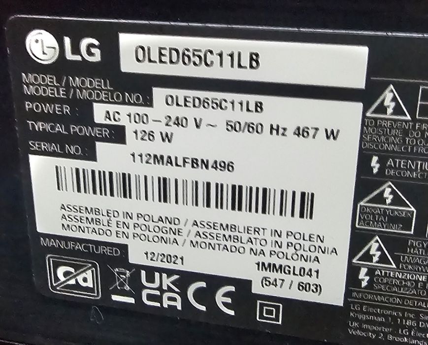 Telewizor lg 65 oled