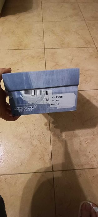 Sapatos de vela azul n. 38