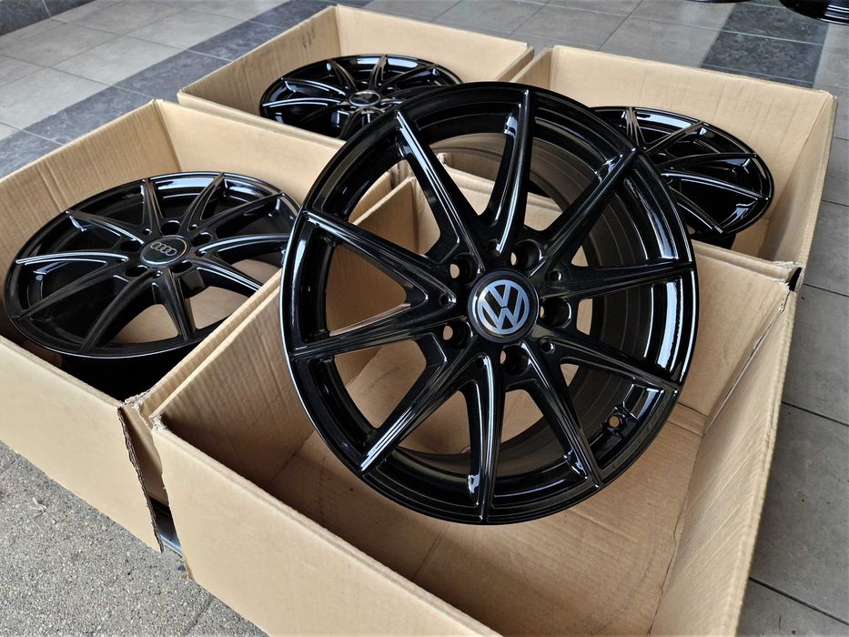 Alufelgi 16 5x112 Czarne VW Audi Seat Skoda Mercedes Oryginalne ! 767#