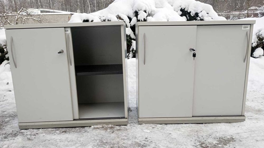 Komoda aktowa szara 80cm komody szafy aktowe biuro dom szkoła