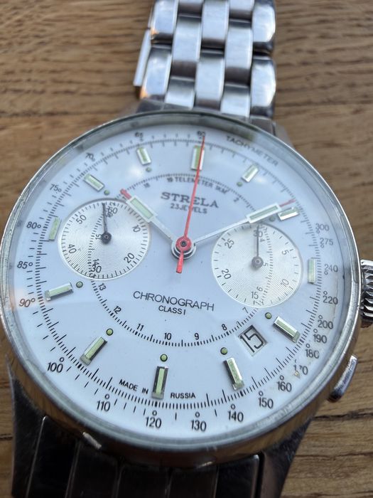 Zegarki: chronograf Strela  chronograf i Poljot Aviator