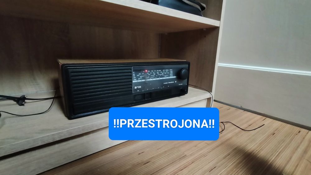 Radio Unitra śnieżka r 206 przestrojona na nowy UKF