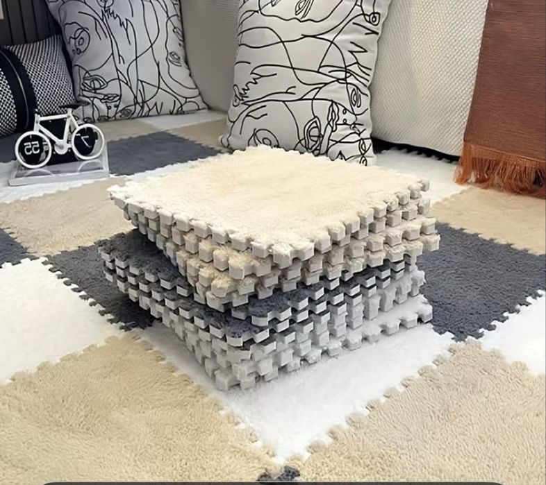 Килим пазл з EVA піни теплий та мʼякий