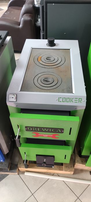 Котел з плитою твердопаливний на дрова