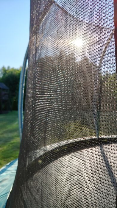 Trampolina 374cm 12ft Neo Sport bardzo duża zadbana garażowana trzylet