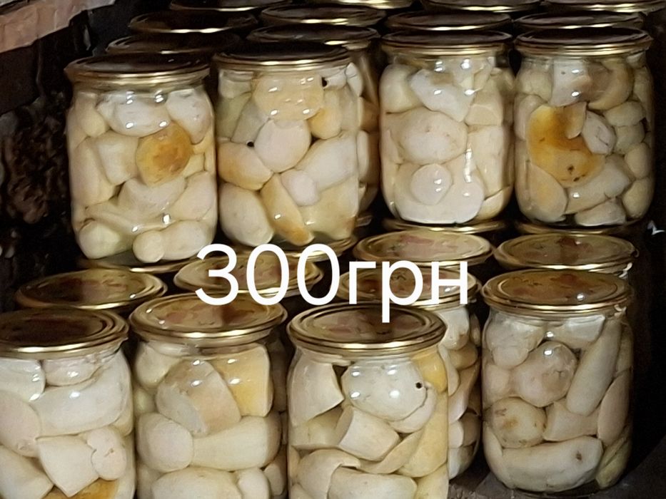 Гриби сушені та мариновані