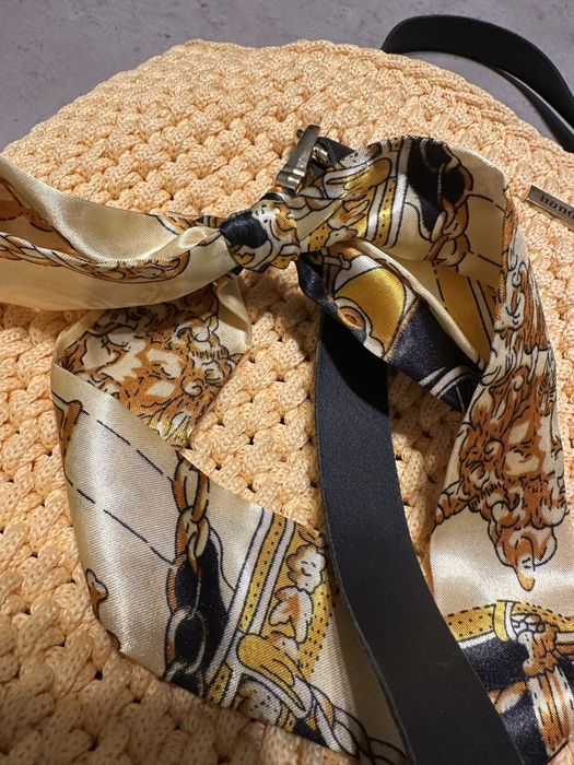 Torebka handmade hand made słomkowa pleciona ze sznurka