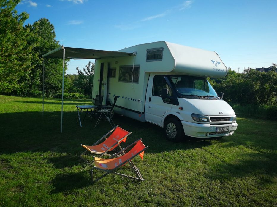 Wynajem Kamper ford 2.4d transit 2001 na 6 osób alkowa Głuska 93