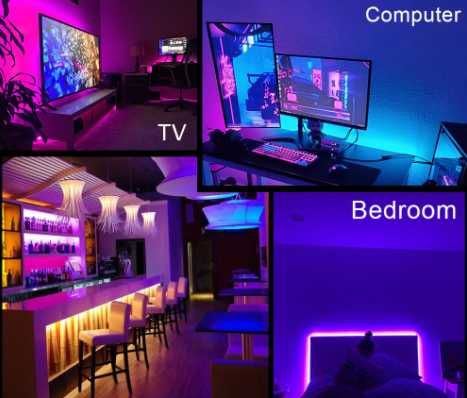 Fita LED controlo musica envio grátis