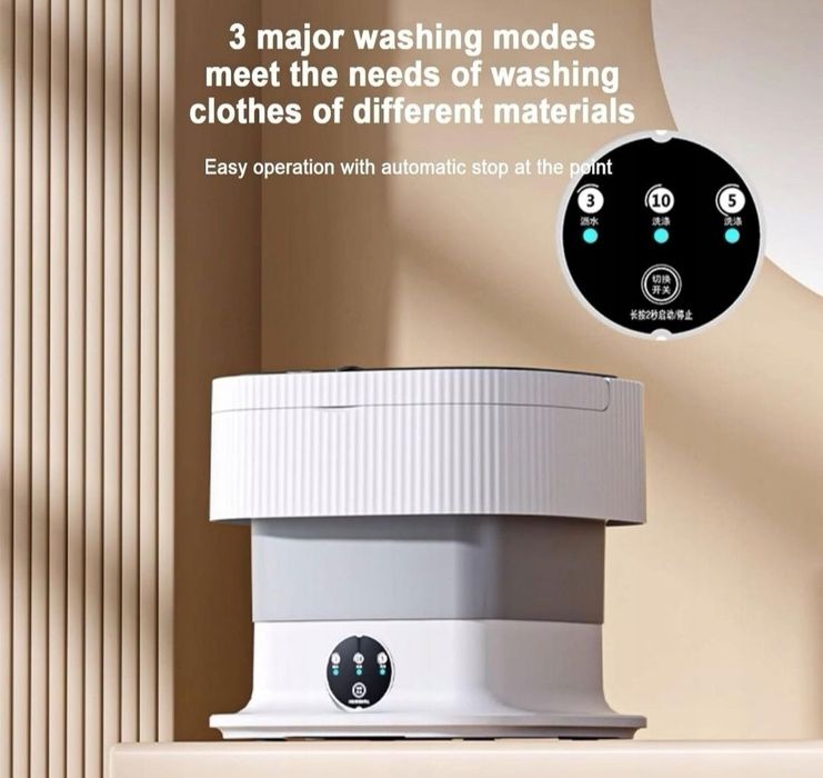 Przenośna  Pralka, 2 w 1 13L Duża Inteligentna Mini Pralka