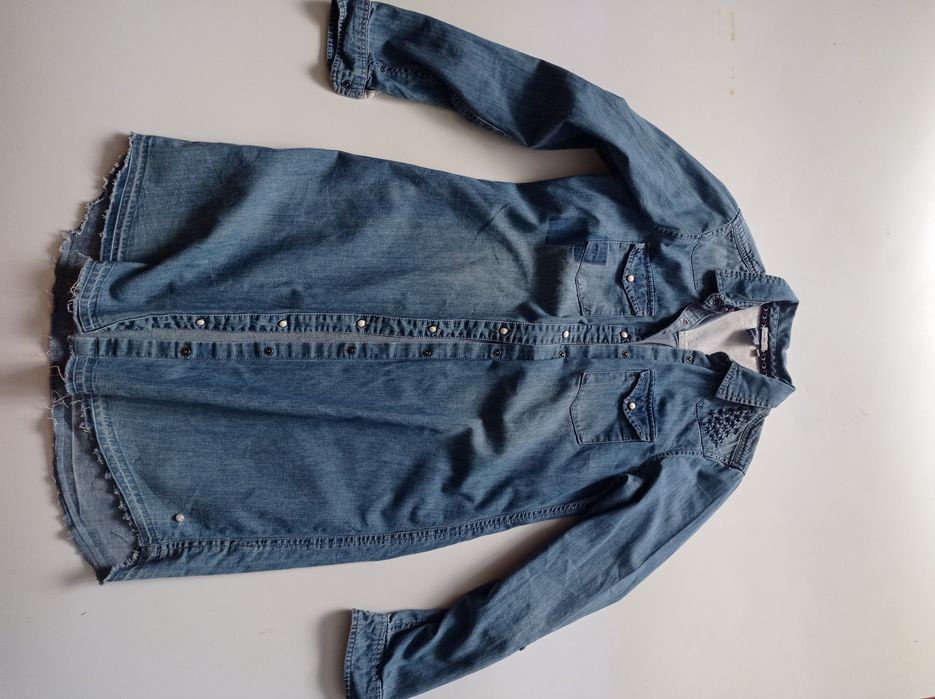 Женская кофта джинсовая рубашка