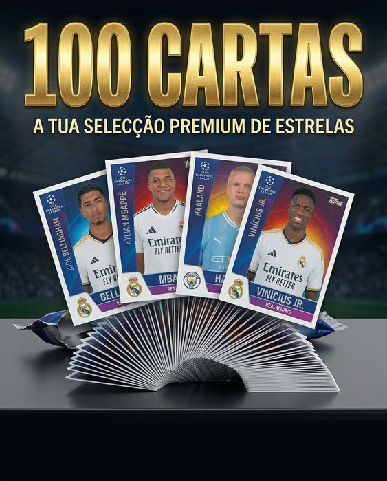100 Cartas Topps UCL 24/25