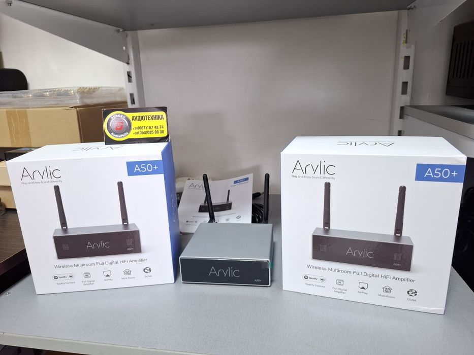 Р-в! Стерео усилитель Arylic A50+. Wi-Fi, BT, FLAC, AirPlay