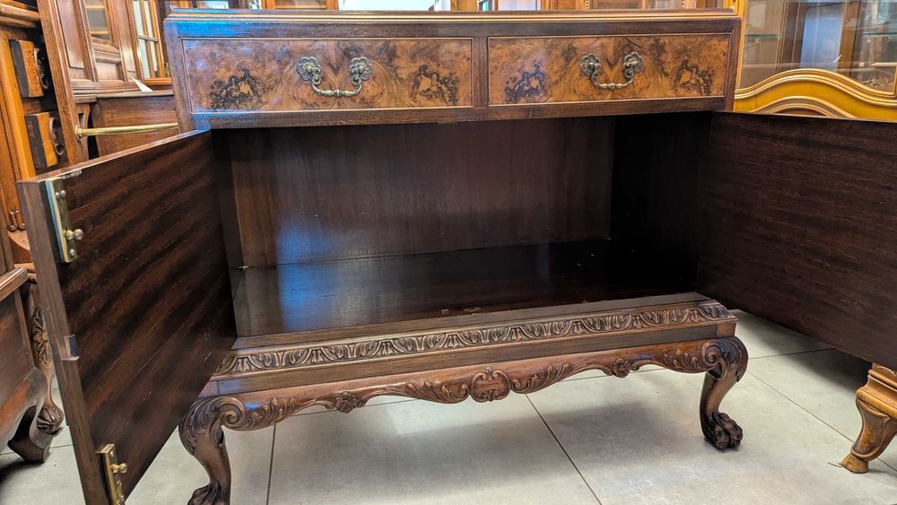 Bardzo piękna komoda na lwich łapach mahoń -sklep Dąbrowa Górnicza