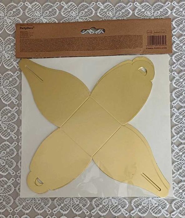 Pudełeczka dla gości - złote, 10 szt. PartyDeco