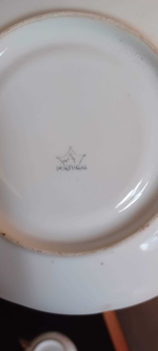 Pote, Prato, Açucareiro - Conjunto de Cerâmica Antiga Vista Alegue