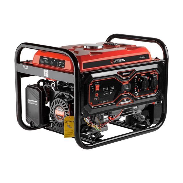 Генератор бензиновый, 2,8/3,0 кВт, 230 В, бак 15 л, електро/ручной ста