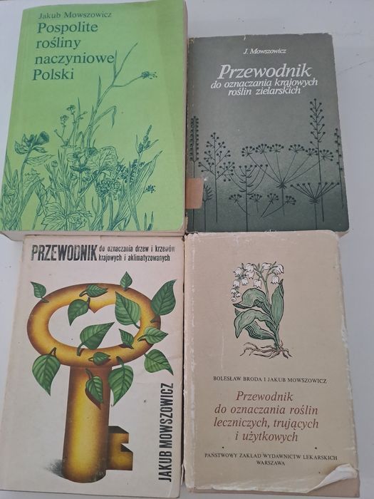 Mowszowicz 4 książki Przewodnik.do oznaczania roślin zielarskich lec