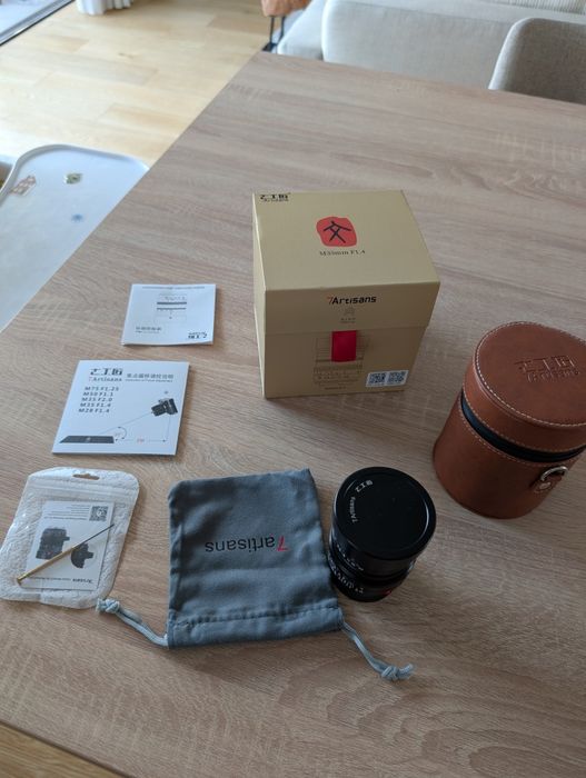 Lente 7artisans 35mm f/1.4 M-mount - Como nova