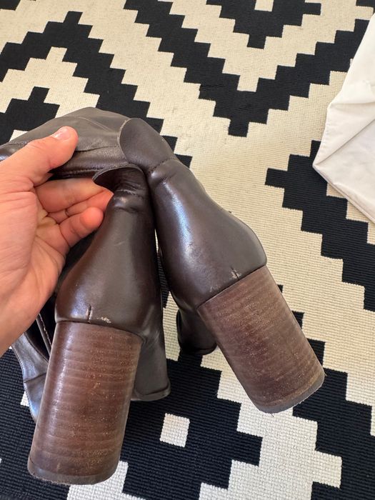botas de couro Massimo Dutti