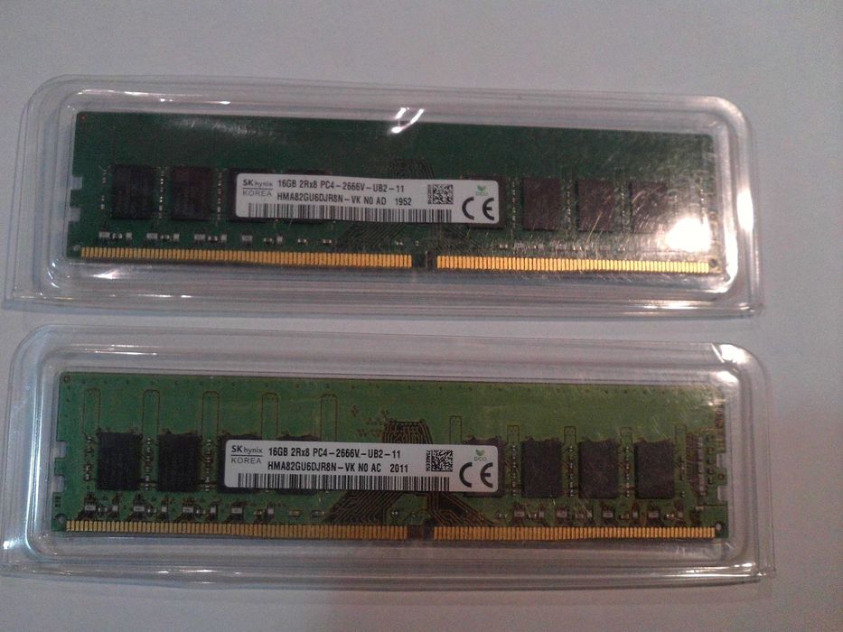 Pamięć RAM DDR4 16GB SK hynix 2666 do PC - mam 2 sztuki