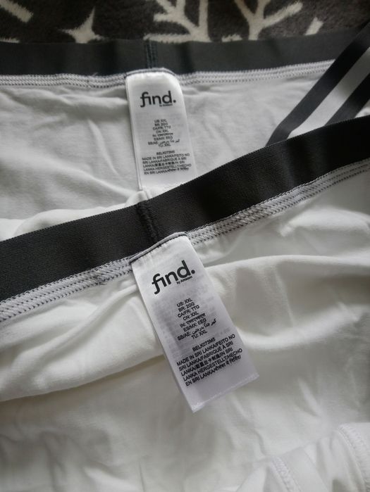 Find bokserki męskie, slipy 2XL 2szt białe