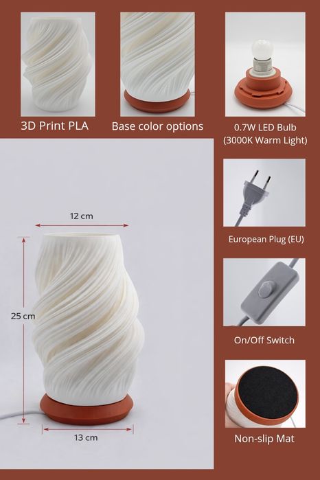 Candeeiro 3D design Lara | Decoração casa | Novo
