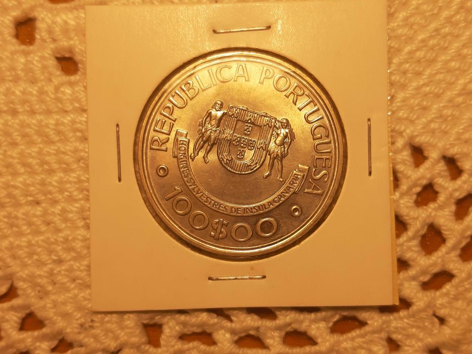Portugal - moeda de 100 escudos de 1989 Ilhas Canárias