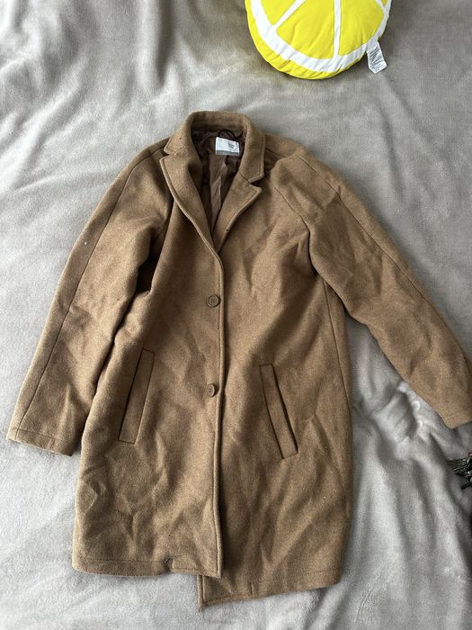 Plaszcz Meski Brązowy