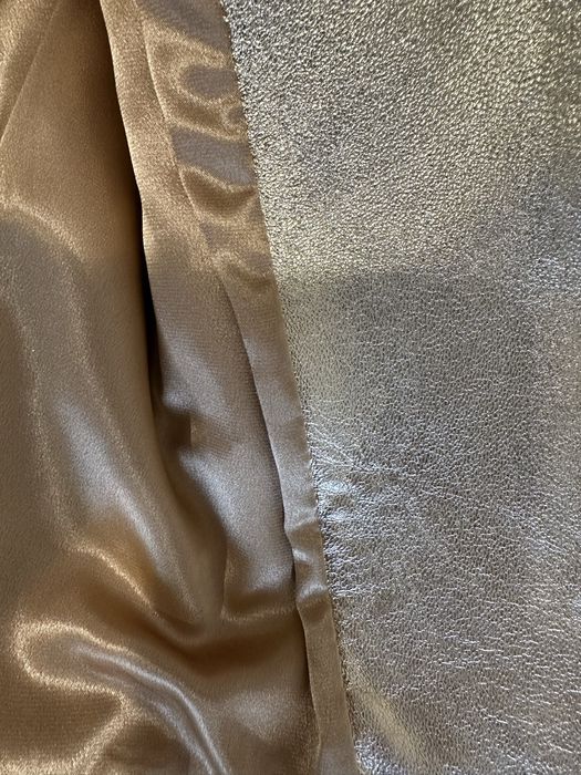 Жакет шкіряний золотий