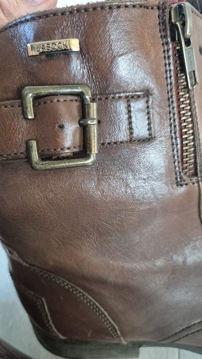 Buty skóra naturalna 38 Lasocki ocieplane