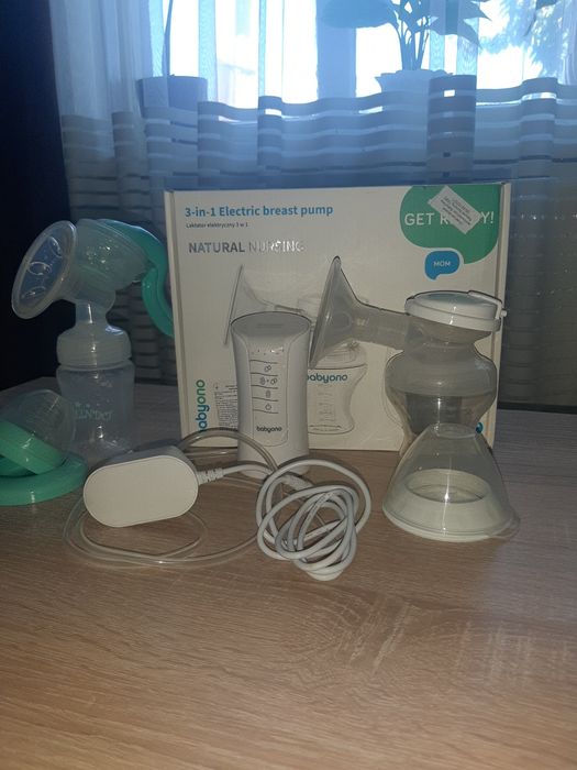 Молокоотсос електричний BabyOno Natural Nursing 3 в 1