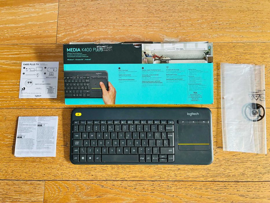 Klawiatura Logitech K400 Plus Czarna