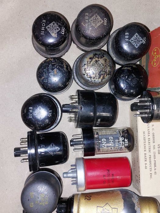 Радиолампы Tesla, Telefunken. RFT. Philips.