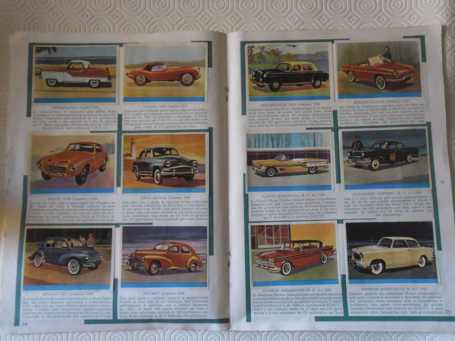 Caderneta Cromos História Automóvel Bela Adormecida Panorama Zoológico