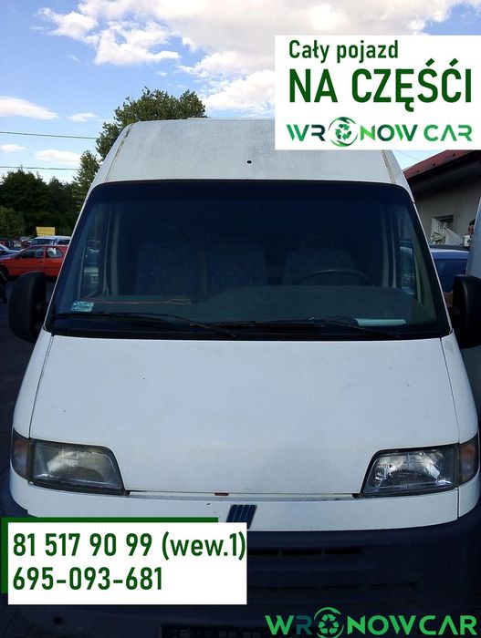 Fiat Ducato II (94-02r.) 2.8D 87KM. Silnik Skrzynia lakier .Cały na części. GWARANCJA !!! Przód Tył Zestaw Komplet Drzwi Klapa Zderzak Błotnik Maska Grill Atrapa Szyba Pas Lampa Lusterko Boczki Fotel Kanapa Kokpit Deska Rozdzielcza Przełącznik Włącznik St