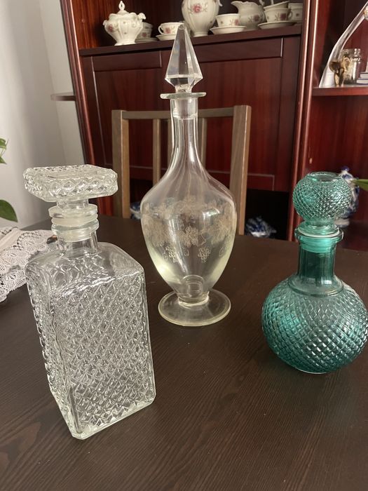 Conjunto garrafas vidro