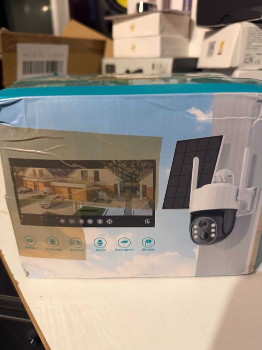 Kamera Zewnętrzna Solarna na Kartę SIM 4G Obrotowa PTZ