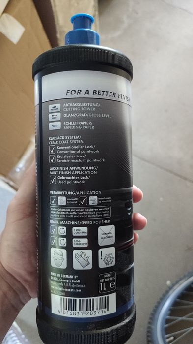 Pasta polerska Scholl concepts e2000, średnio ścieralna pasta