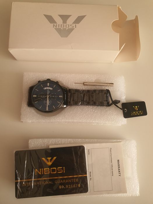 NOWY zegarek Nibosi męski