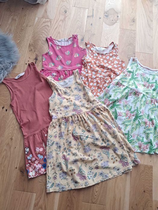 Zestaw sukienek h&m 110/116