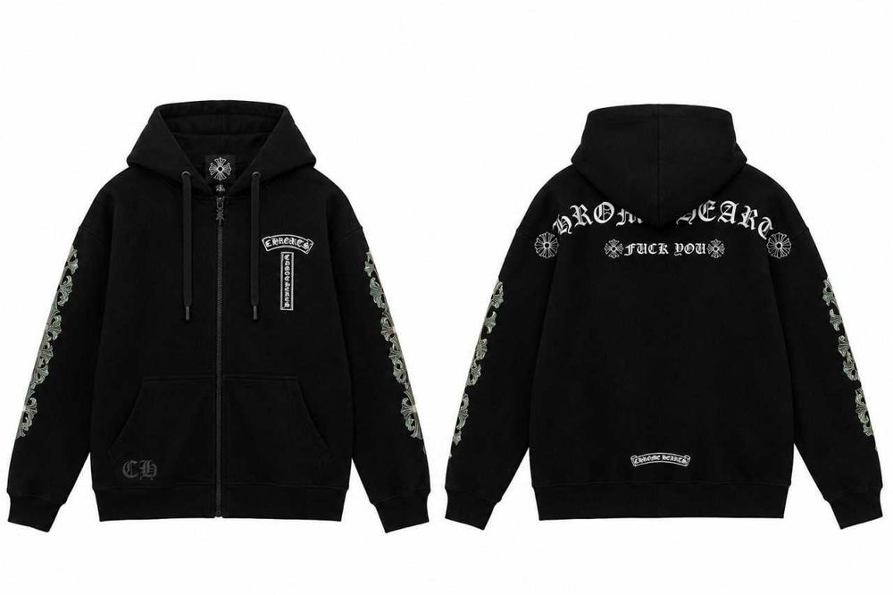 Зіпка Хром Хартс / Chrome Hearts *Fuck You* Zip Hoodie / XS-2XL