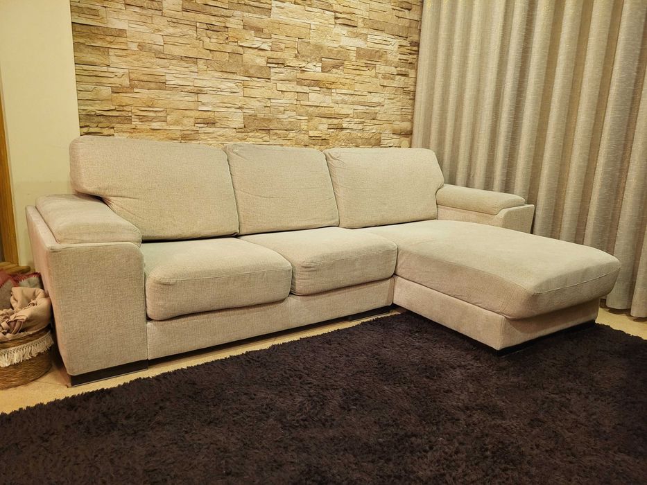 Sofá cheselong 3 lugares